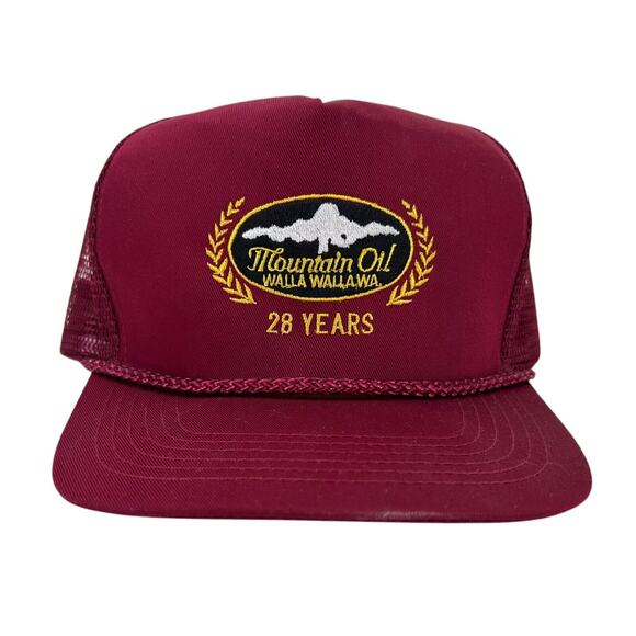 Mountain Oil Custom Lubricants Walla Walla 28 Years Snapback Trucker Hat Cap - Picture 1 of 9